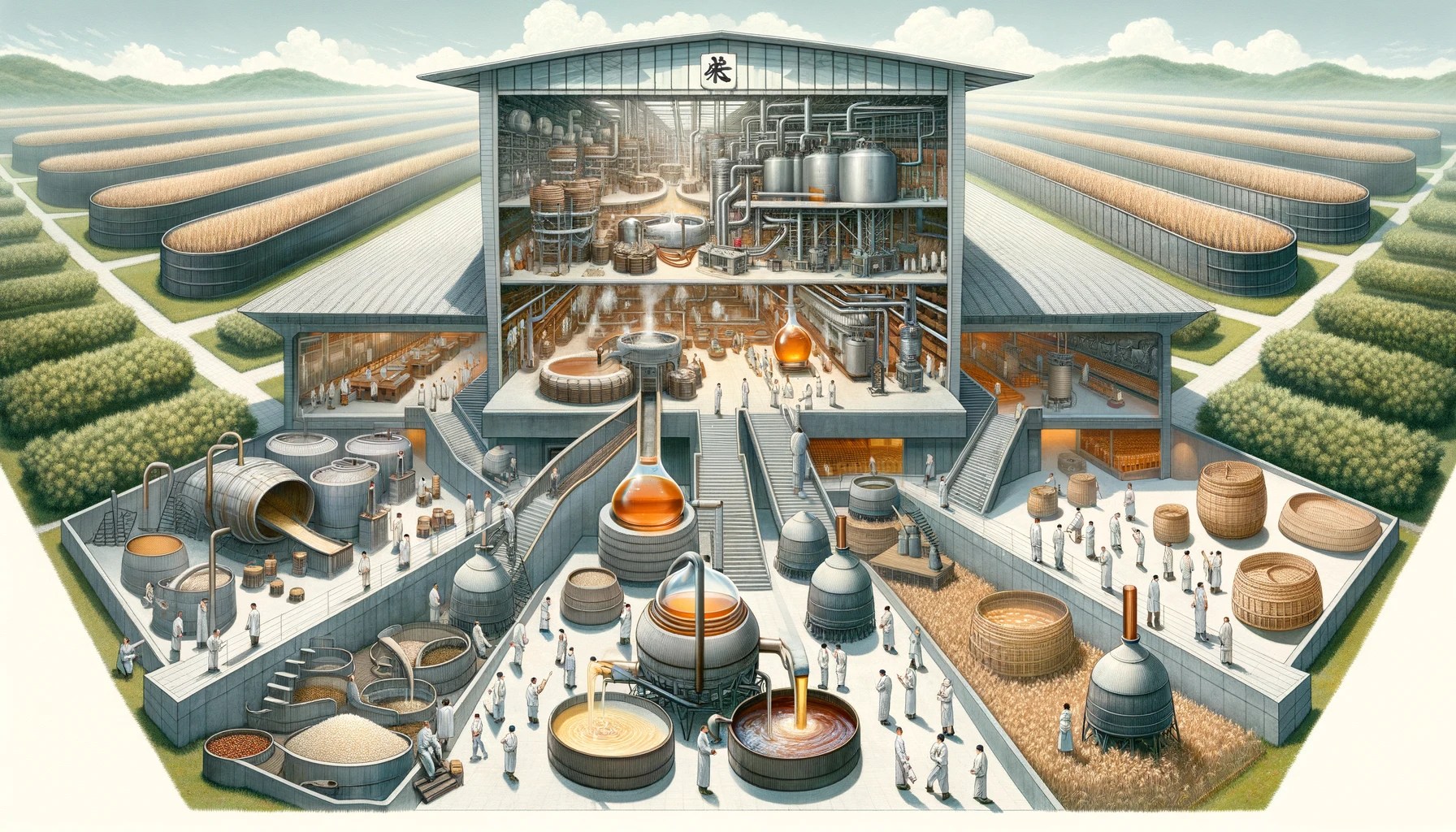 유명한 중국 증류주인 마오타이산 백주는 독특한 생산 공정으로 알려져 있으며, 이로 인해 독특한 맛과 향이 만들어집니다. 마오타이산 백주를 만드는 과정은 세부 사항과 시간에 세심한 주의가 필요한 여러 단계가 포함되어 있습니다. 마오타이산 백주가 전통적으로 어떻게 만들어지는지에 대한 일반적인 개요는 다음과 같습니다.