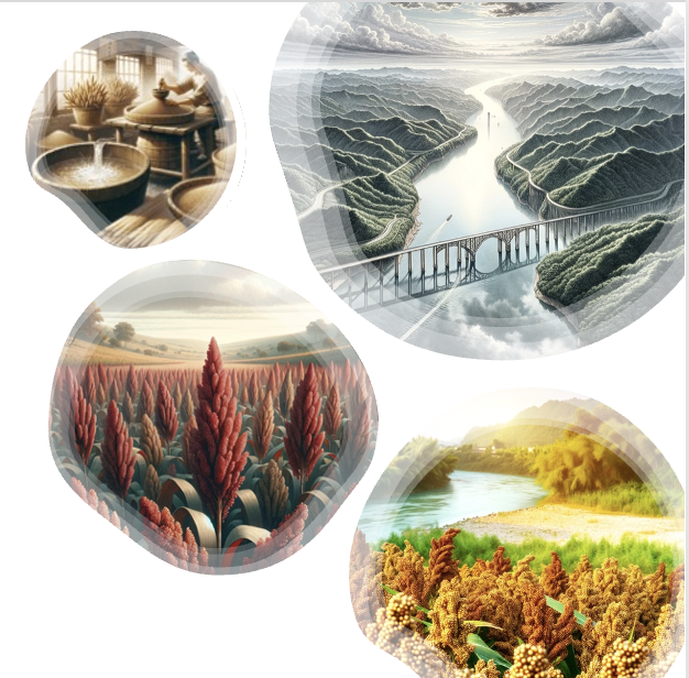 마오타이 증류주는 현지에서 생산된 고품질 붉은 수수입니다. 치수이강(Chishui River)의 물은 독특한 미네랄 함량으로 인해 매우 중요합니다 붉은 수수(탄닌이 풍부한 작은 곡물), 밀, 물을 혼합하여 만들어집니다. 어떠한 인공 첨가물도 첨가하지 않은 100% 유기농 제품입니다.